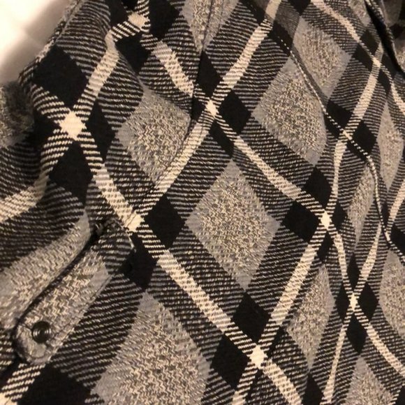 Women’s JouJou Plaid Pea Coat Jacket-size M - Picture 5 of 16